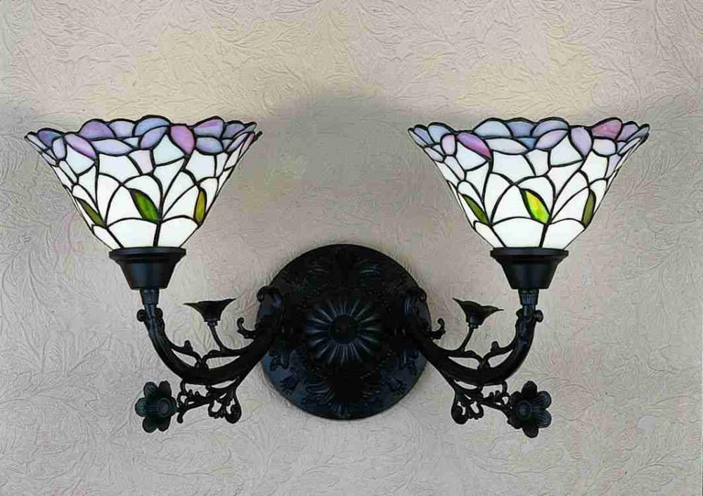 12.5&#34; Wide Daffodil Bell 2 Light Wall Sconce