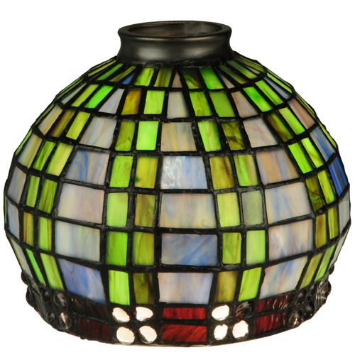 7&#34;W Jeweled Basket Shade