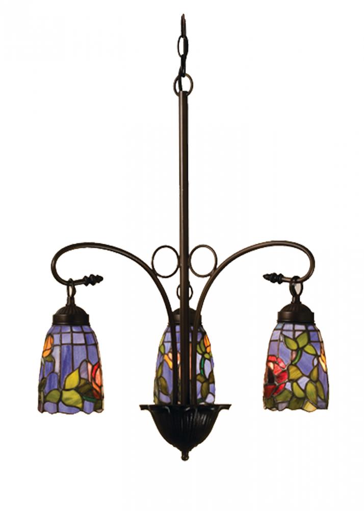 23&#34;W Rosebush 3 LT Chandelier