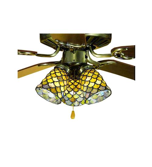 4&#34;W Tiffany Fishscale Fan Light Shade