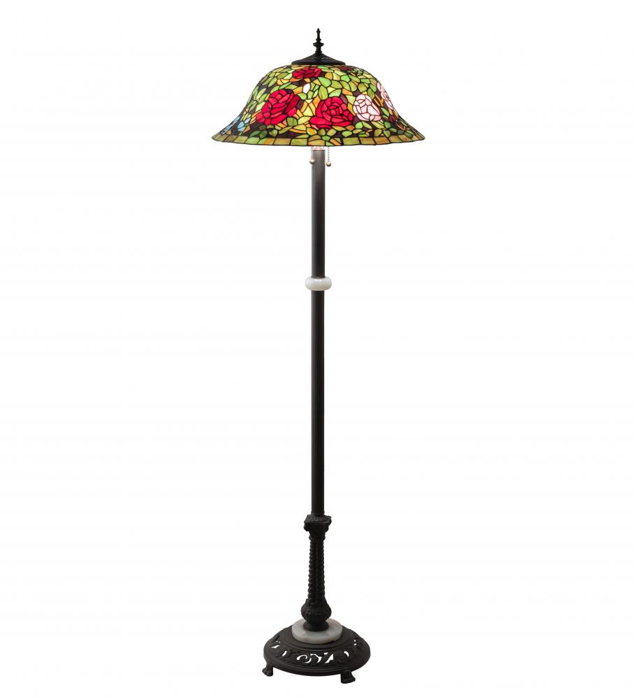 62&#34; High Tiffany Rosebush Floor Lamp