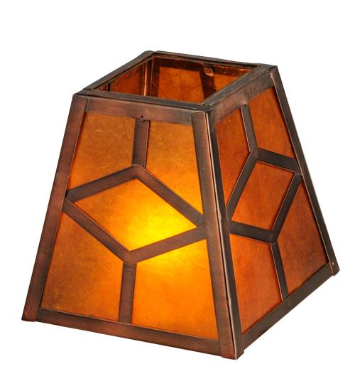 5&#34;Sq Diamond Craftsman Shade