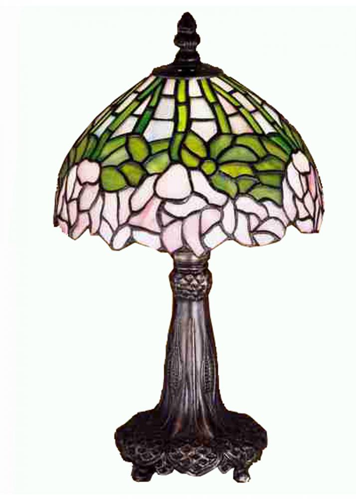 13&#34; High Tiffany Cabbage Rose Mini Lamp