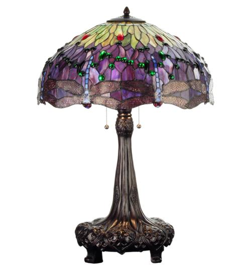 31&#34; High Tiffany Hanginghead Dragonfly Table Lamp