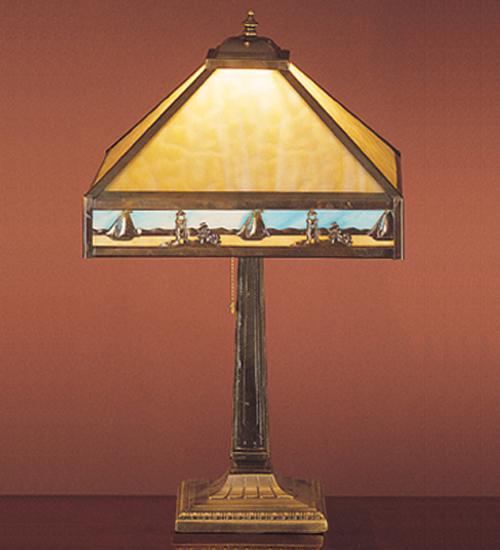 22&#34; High Sailboat Mission Table Lamp