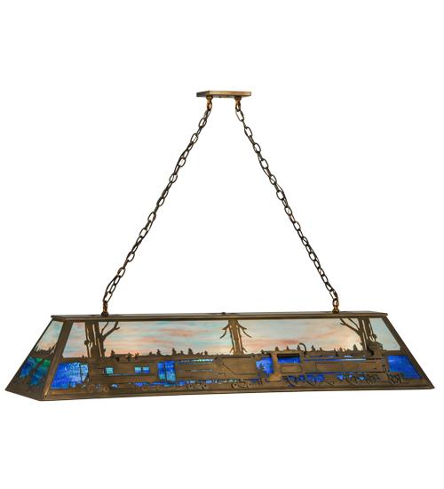 60&#34; Long Train Oblong Pendant