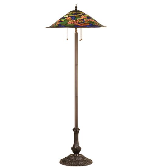 64&#34;H Tiffany Pond Lily Floor Lamp