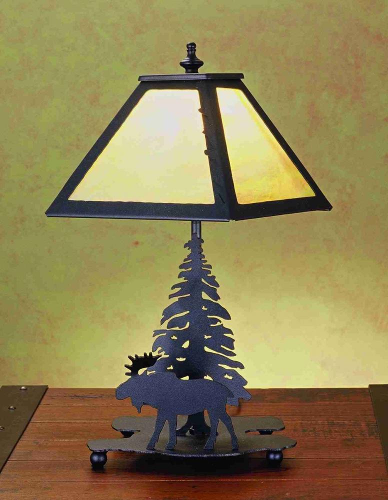 15.5&#34;H Lone Moose Accent Lamp