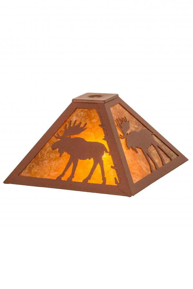 12&#34;Sq Lone Moose Shade