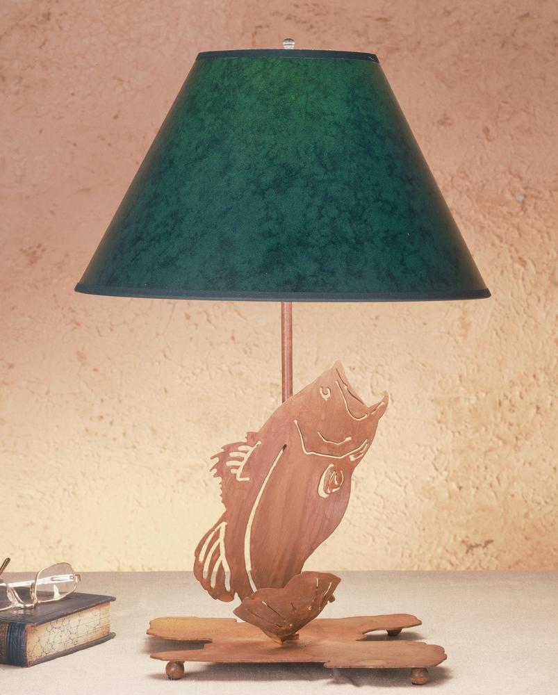 13.5&#34;H Leaping Bass Table Lamp