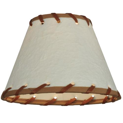 6.25&#34;W X 4.25&#34;H Parchment & Rawhide Shade