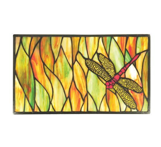 8&#34;W X 14&#34;H Tiffany Dragonfly Stained Glass Window