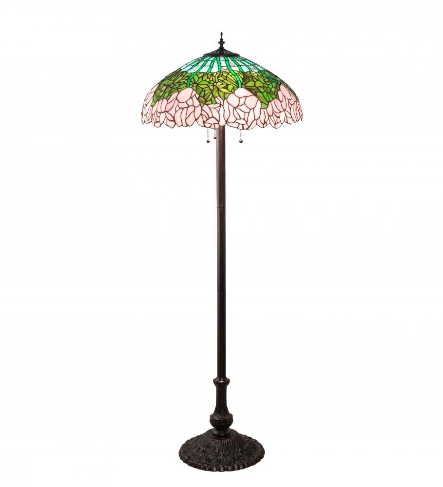 62&#34; High Tiffany Cabbage Rose Floor Lamp