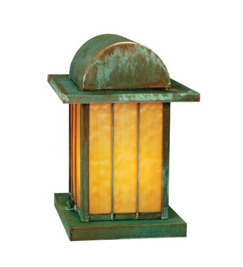 9&#34; Square Clinton Arch Lantern Pier Mount