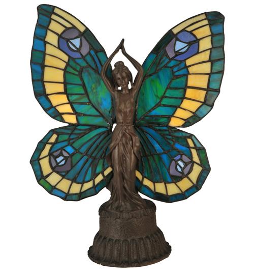 17&#34;H Butterfly Lady Accent Lamp