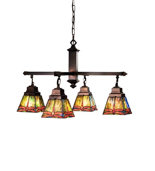 26&#34;W Prairie Dragonfly 4 LT Chandelier.609