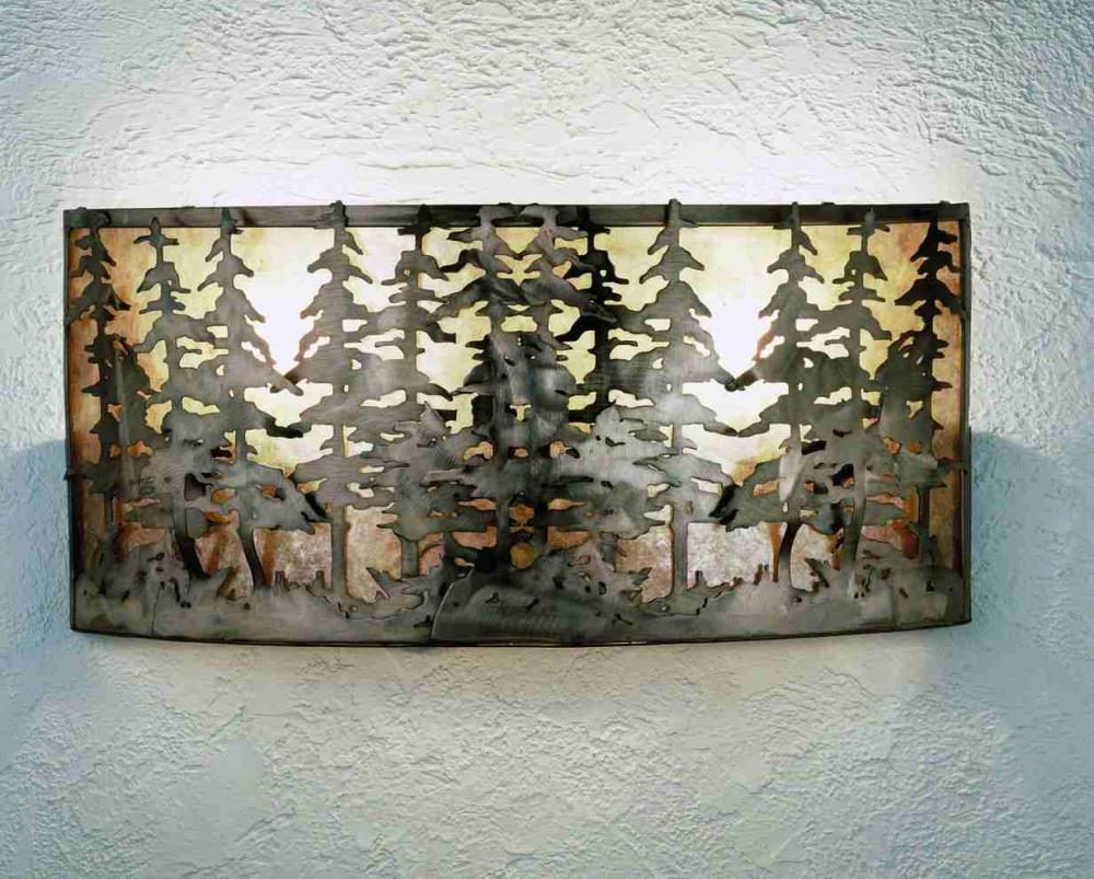 24&#34; Wide Tall Pines Wall Sconce