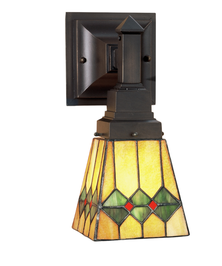 5&#34; Wide Martini Mission Wall Sconce