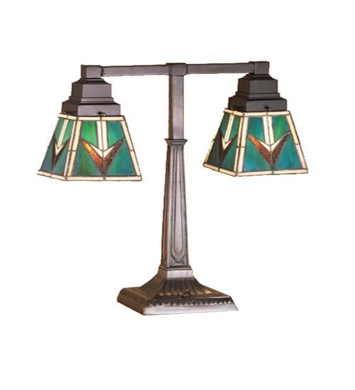 20&#34;H VALENCIA Mission 2 Arm Desk Lamp