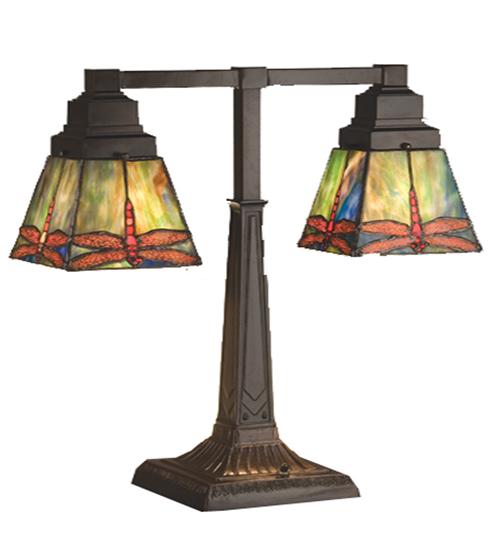 19.5&#34;H Prairie Dragonfly 2 Arm Desk Lamp