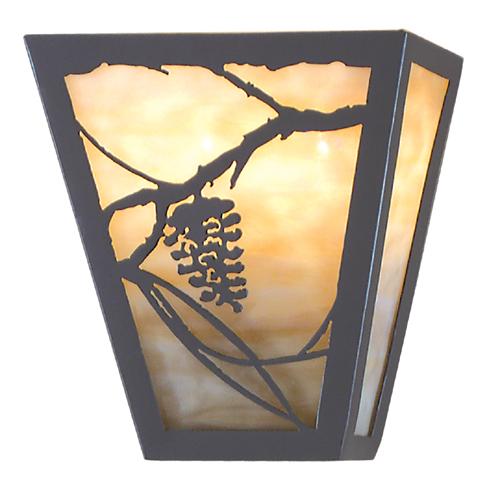 7&#34;W Whispering Pines Wall Sconce