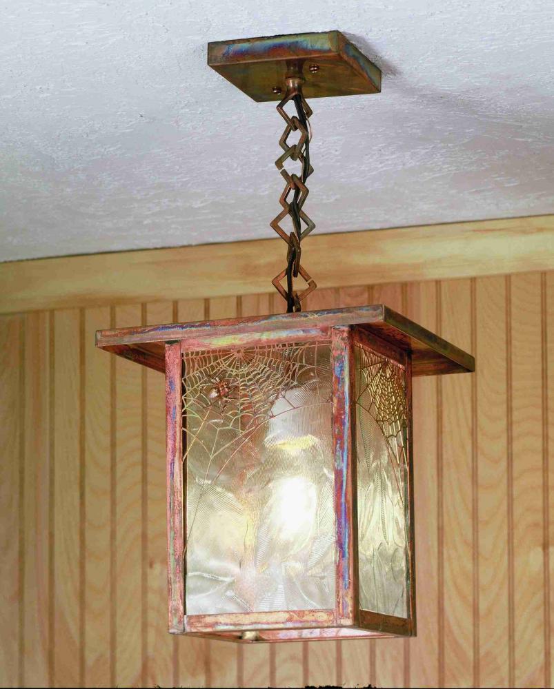 9&#34;Sq Hyde Park Spider Web Ceiling Pendant