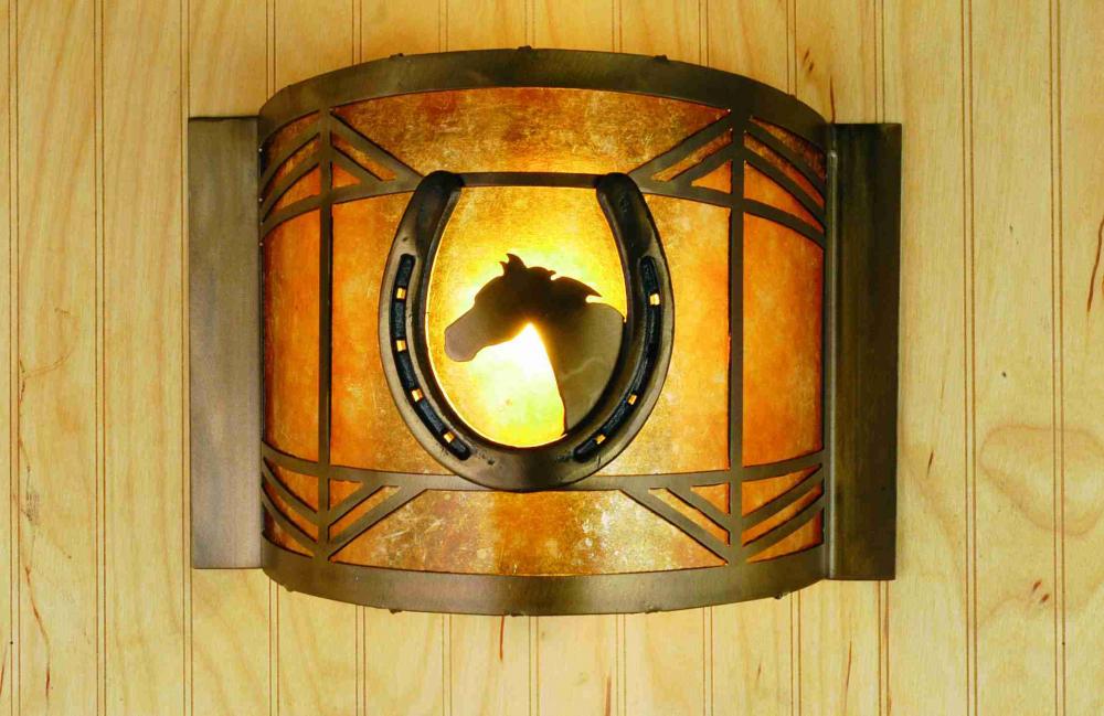 12&#34;W Horseshoe Wall Sconce