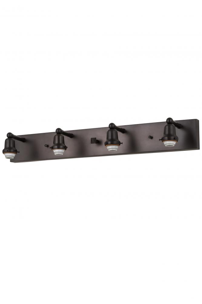 36&#34;W Craftsman Brown 4 LT Vanity Hardware