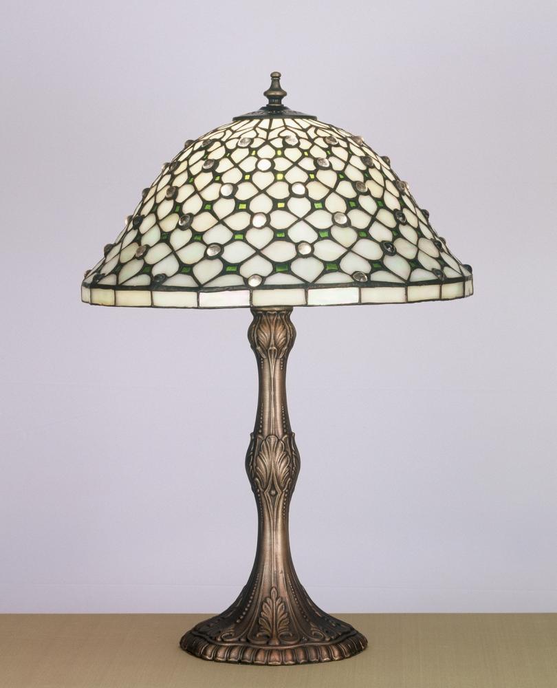 20&#34;H Diamond & Jewel Table Lamp