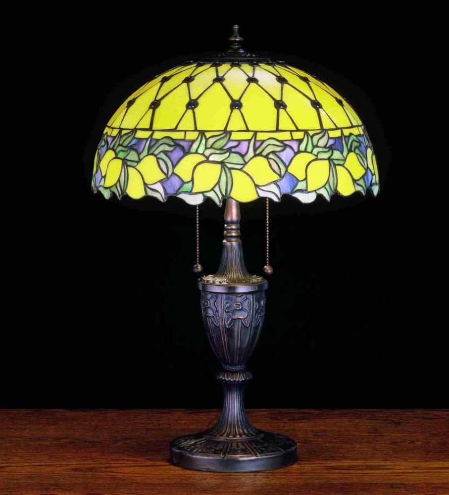 25&#34; High Chalice 2 Light Table Lamp