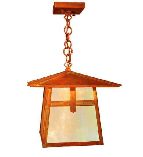 12&#34;Sq Stillwater Cross Mission Lantern Pendant