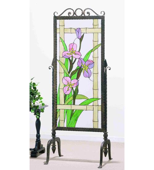 29&#34;W 68&#34;H MEADOW-BEAUTY GLASS & METAL