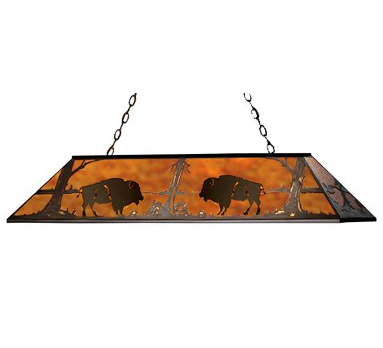 60&#34; Long Buffalo Oblong Pendant