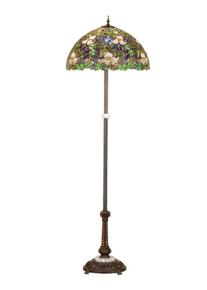 60&#34;H Trillium & Violet Floor Lamp