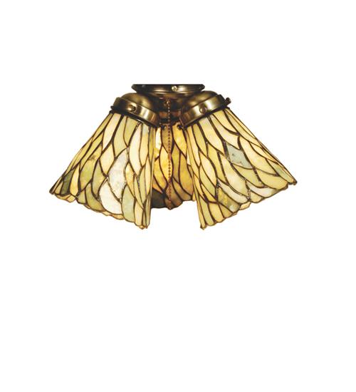 5&#34;W Willow Jadestone Fan Light Shade