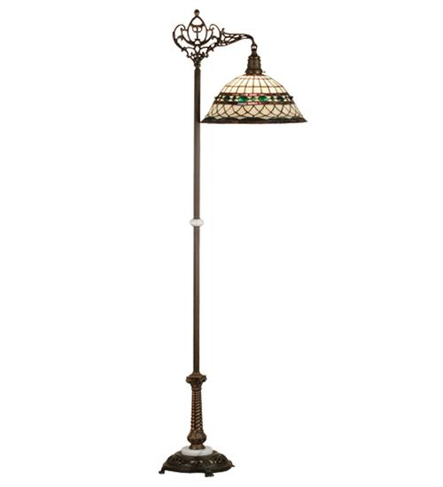 70&#34;H Tiffany Roman Bridge Arm Floor Lamp