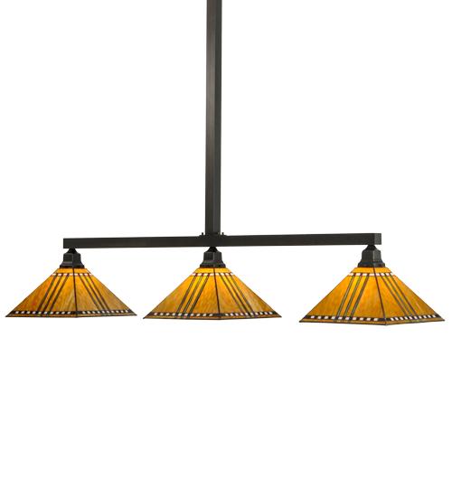 62&#34;L Prairie Corn 3 LT Island Pendant