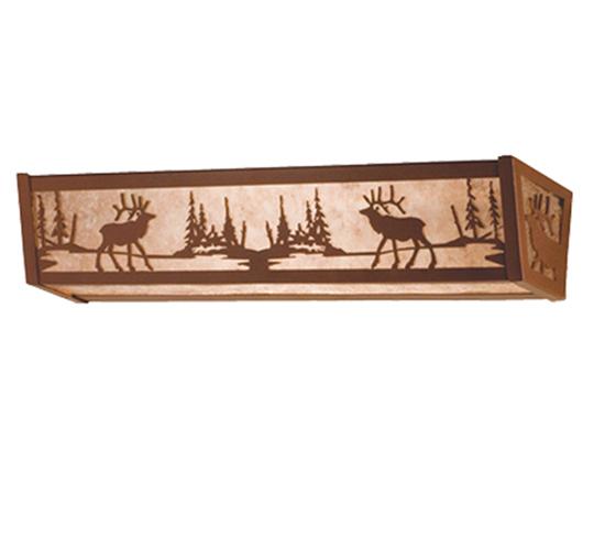 36&#34; Wide Elk at Lake Vanity Light