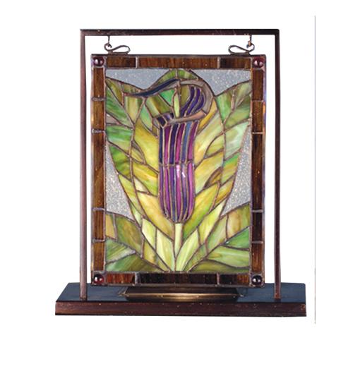 9.5&#34;W X 10.5&#34;H Jack-in-the-Pulpit Lighted Mini Tabletop Window