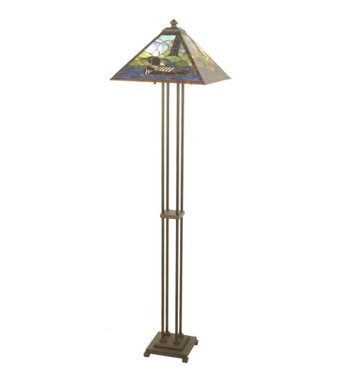 63&#34;H Loon Floor Lamp