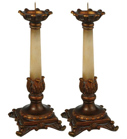 10&#34;H Arcadia 2 Pieces Candle Sticks