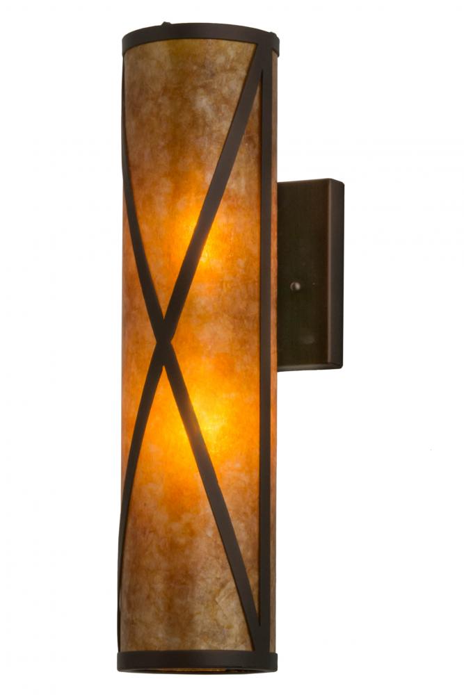 5&#34; Wide Saltire Craftsman Wall Sconce