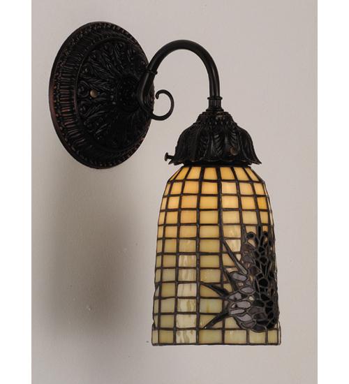 5&#34; Wide Pine Barons Wall Sconce