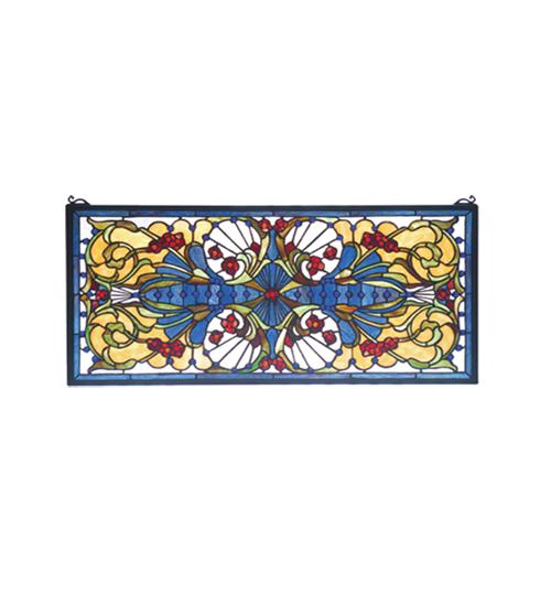 29&#34;W X 14&#34;H Sonja Transom Stained Glass Window