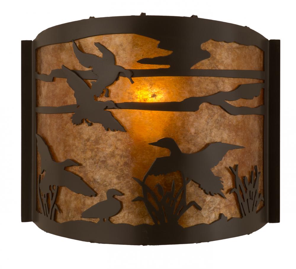 12&#34;W Ducks in Flight Wall Sconce