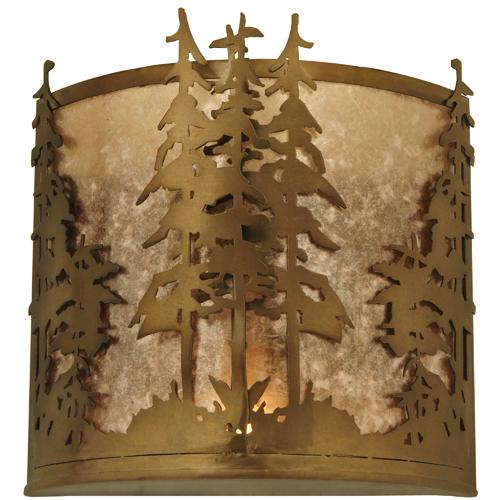 12&#34; Wide Tall Pines Wall Sconce