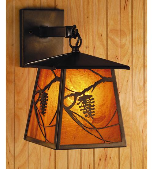 7&#34;W Whispering Pines Hanging Wall Sconce