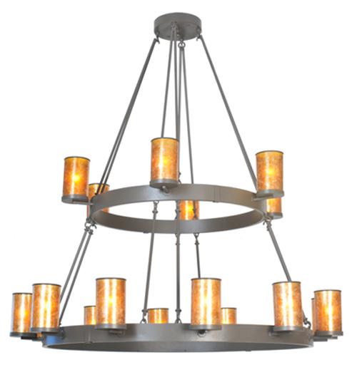 66&#34;W Chappell 18 LT Two Tier Chandelier