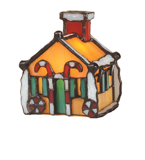 4.5&#34; High Gingerbread House Accent Lamp