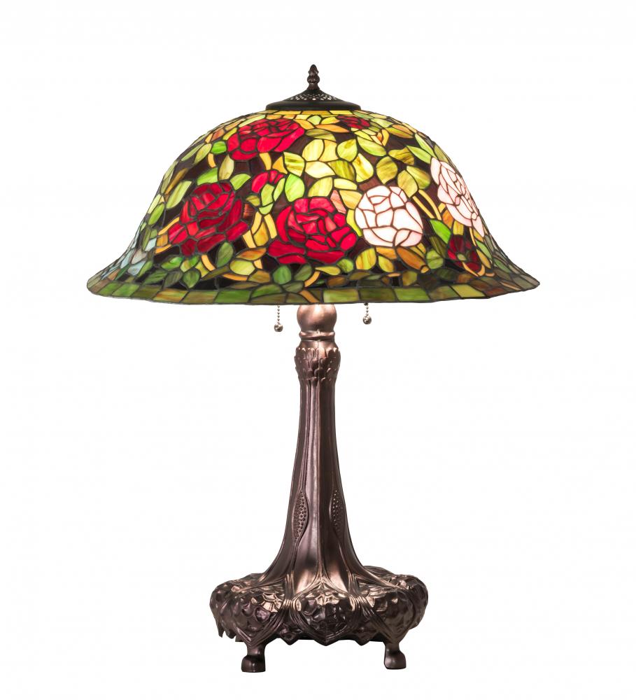 31&#34; High Tiffany Rosebush Table Lamp